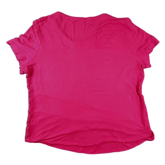 Croft & Barrow Womens Top Dressy Fuchsia Pink Blouse Size XL JH1642089 - Picture 2 of 5